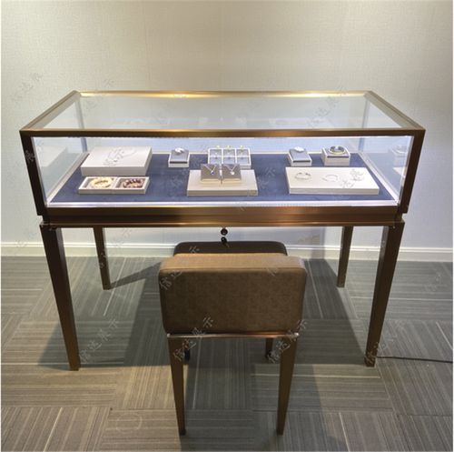 高档珠宝首饰展示柜玉器翡翠展柜奢侈品柜台不锈钢玻璃柜北京定做