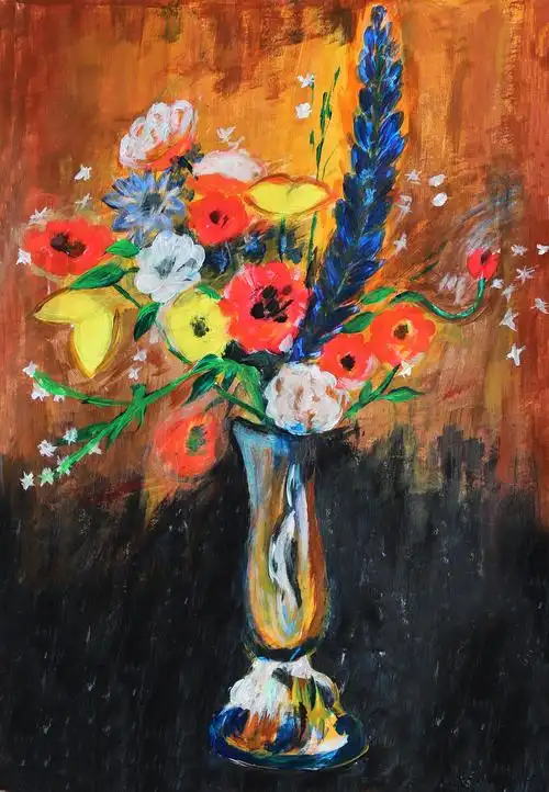 紫罗兰与丁香|纯艺术|绘画|何善露 - 原创作品 - 站酷 (zcool)