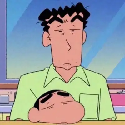 蜡笔小新 美伢广志情侣头像