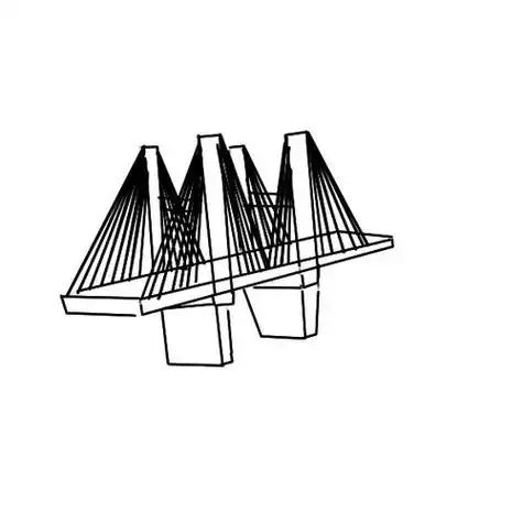 玻璃桥简笔画步骤