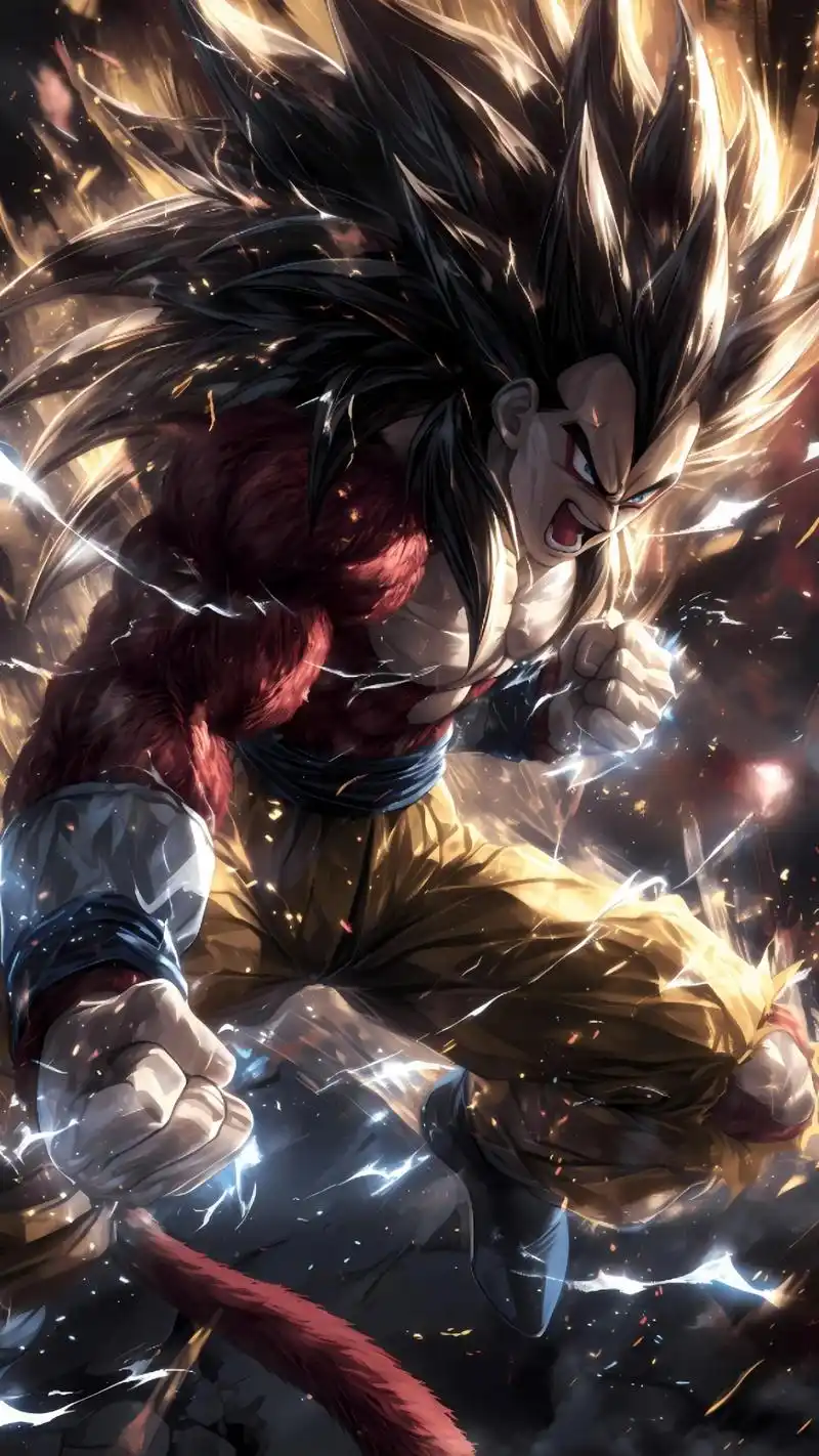 超级赛亚人四.#龙珠 #动漫 - 抖音