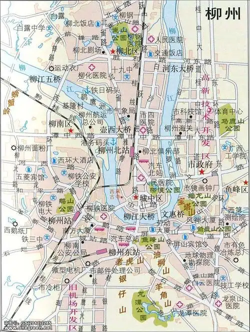 广西柳州导游地图