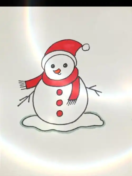 简笔画雪人快来一起画起来吧