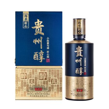 贵州醇酱香型白酒纯粮食酒传承礼盒商务宴请送礼53度500ml1瓶礼盒装