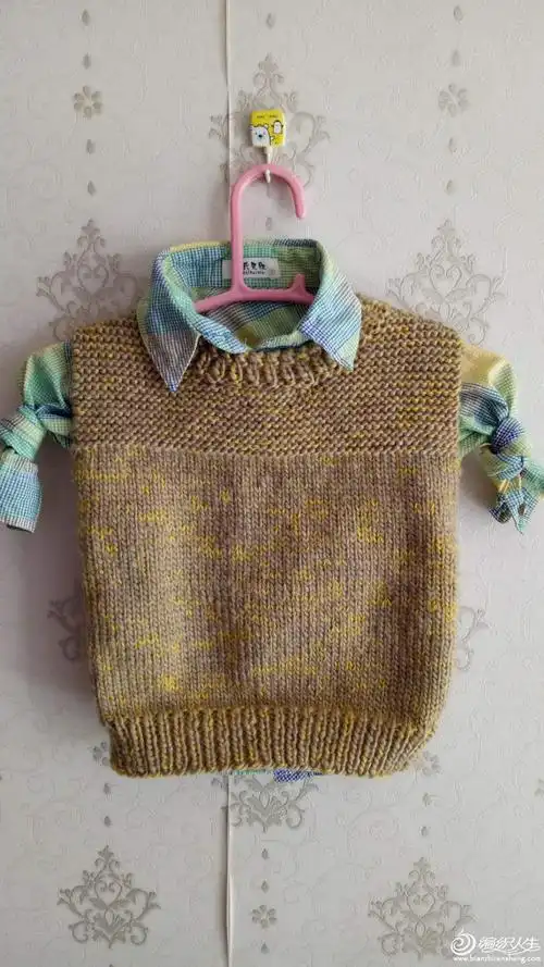 2天就可以轻松完工的粗针织宝宝棒针背心-编织教程-编织人生