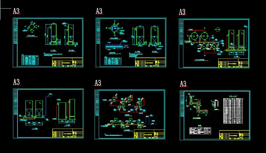 某废水处理项目高级催化氧化fenton芬顿反应器设备工艺图纸1