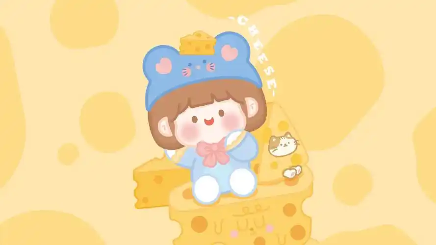 肉肉酱壁纸甜甜的下午茶系列电脑壁纸0678