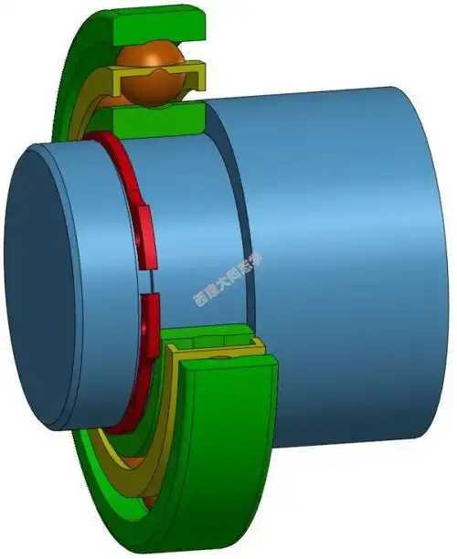 693-01 轴承内圈紧固方法之1:轴用弹性挡圈 - 机械基础虚拟实验室
