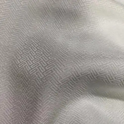 华传雨丝绸面料本白宽幅140门幅16姆米全真丝 提花桑波缎真丝面料