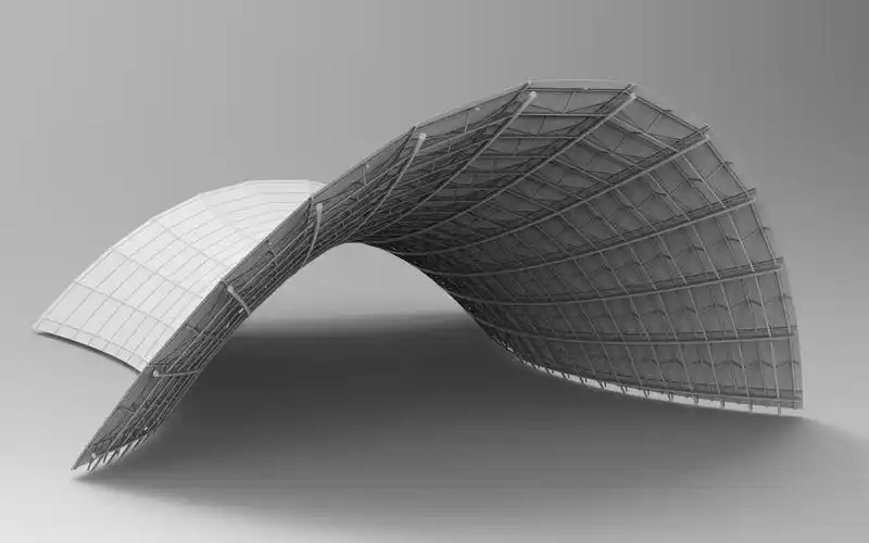 如何用revit创建大型钢结构曲面幕墙屋顶?快来get新技能吧