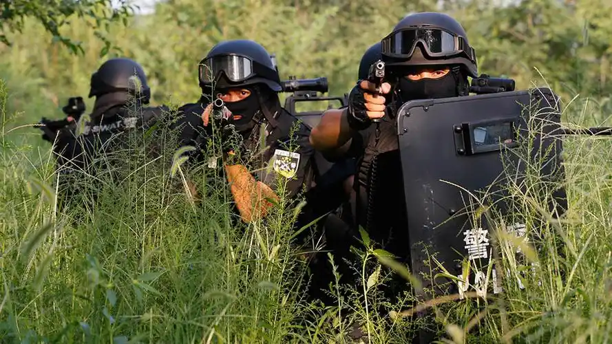 蓝剑突击队是北京市公安局反恐处突的特警尖兵,主要承担严重暴力,恐怖