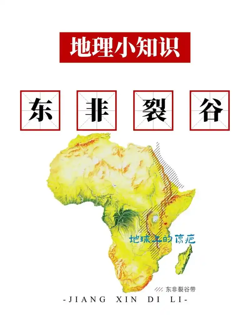 地球的伤疤—东非大裂谷.#知识分享 #每天跟我涨知识 #do - 抖音