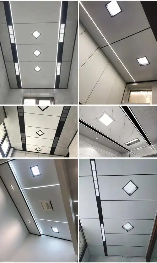 洛克菲勒蜂窝板格栅灯75600集成吊顶大板延申板铝合金嵌入式筒灯平板