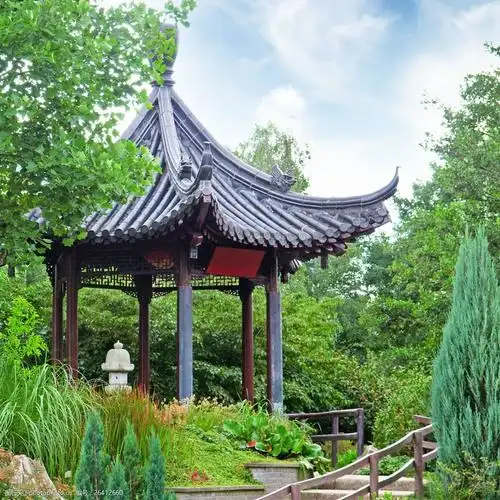 凉亭风景摄影图片