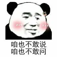 咱也不敢说,咱也不敢问_不敢表情