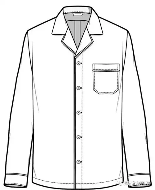 服装款式图——65例衬衫款式图