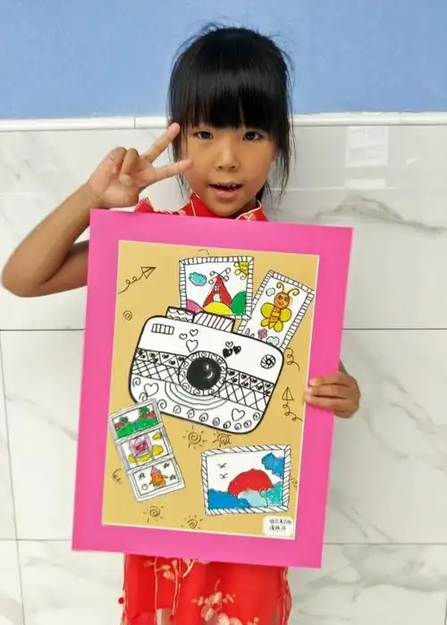 雅礼幼儿园中午美术小米罗班幼儿创意绘画作品展