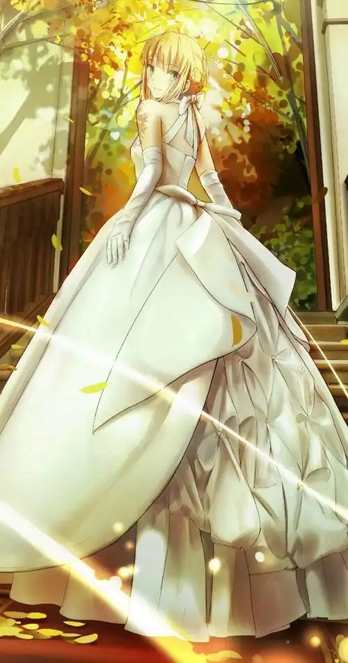 动漫里的美丽婚纱系列壁纸