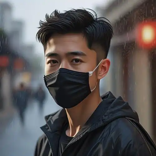 😷帅气男生戴口罩头像