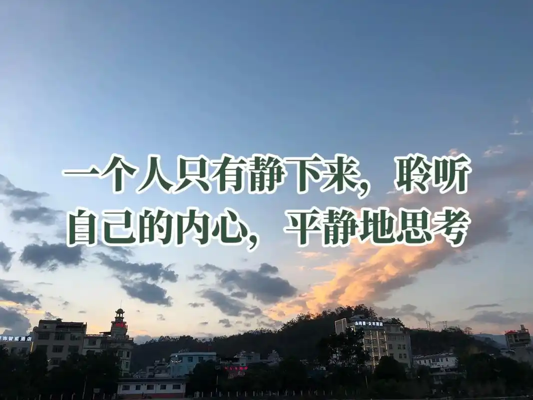 一个人只有静下来,聆听自己的内心.一个人只有静下来,聆听自己 - 抖音