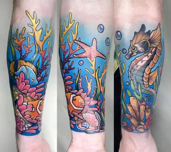 海底世界纹身
