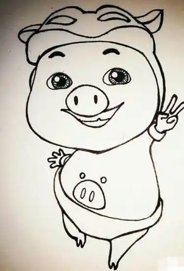 猪猪侠简笔画 猪猪侠简笔画变身