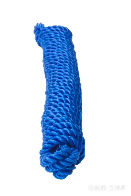 尼龙绳索捆绑的特写镜头