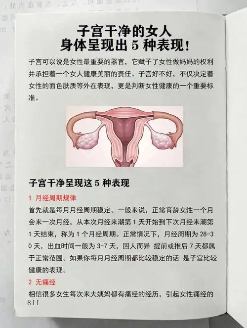 子宫干净的女人身体呈现出5种表现60