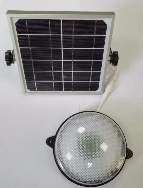 太阳能感应吸顶灯,太阳能板装室外,灯具装室内的