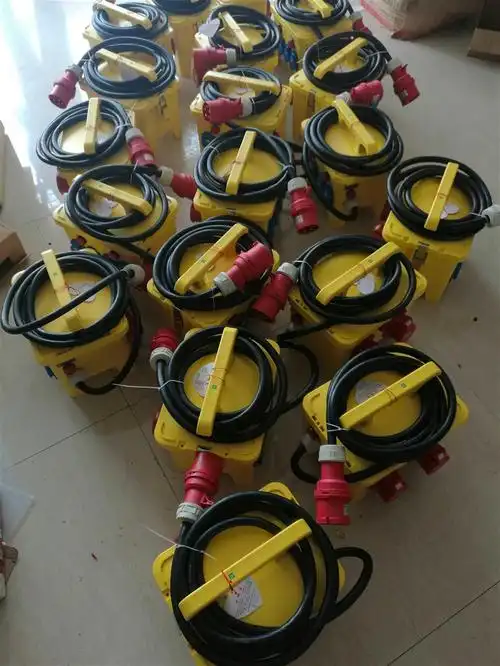 工业插座箱移动式检修箱基业箱防水塑料插座箱临时插舞台直通箱