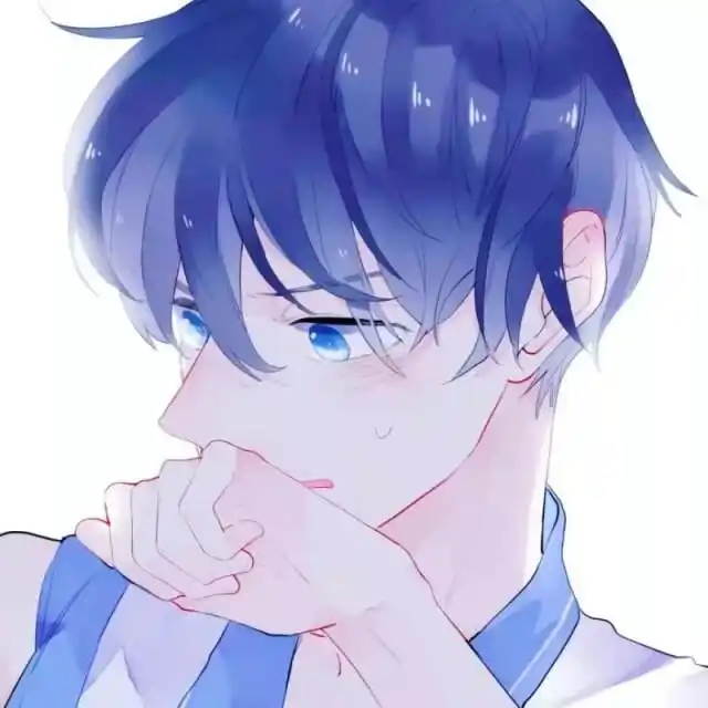动漫男生头像高清蓝色系78