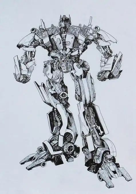 变形金刚擎天柱怎么画 变形金刚擎天柱怎么画汽车