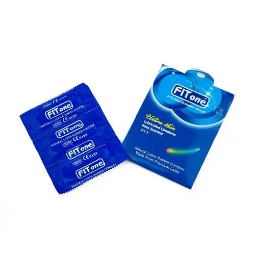 超薄避孕套为男性性艾滋病提供润滑的长方形贴膜避孕套