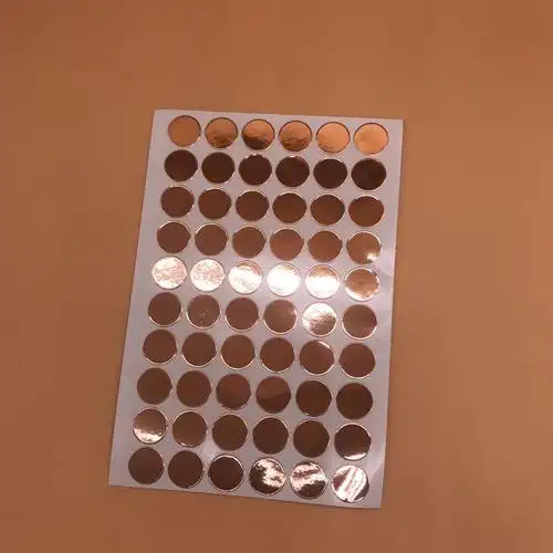 单双导铜箔贴纸 圆形铜箔垫片铜箔麦拉 屏蔽铜箔胶带 模切定制