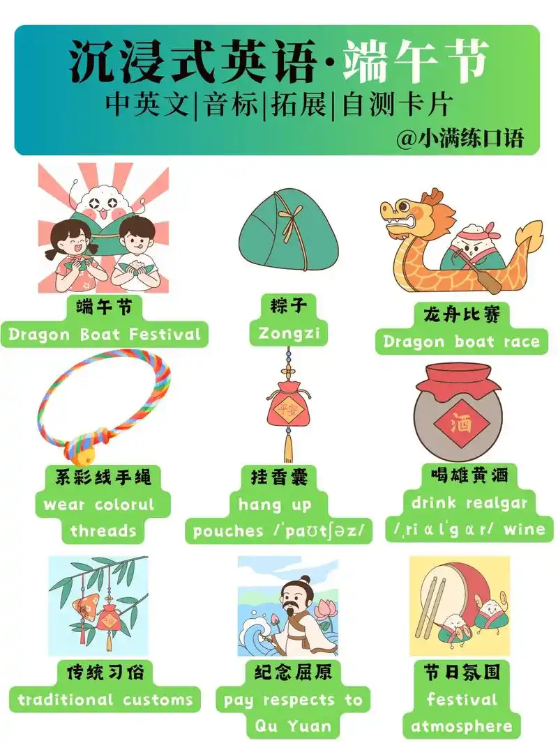 试试用英语描述:端午习俗,粽子口味怎么说.端午节到了,大家在 - 抖音