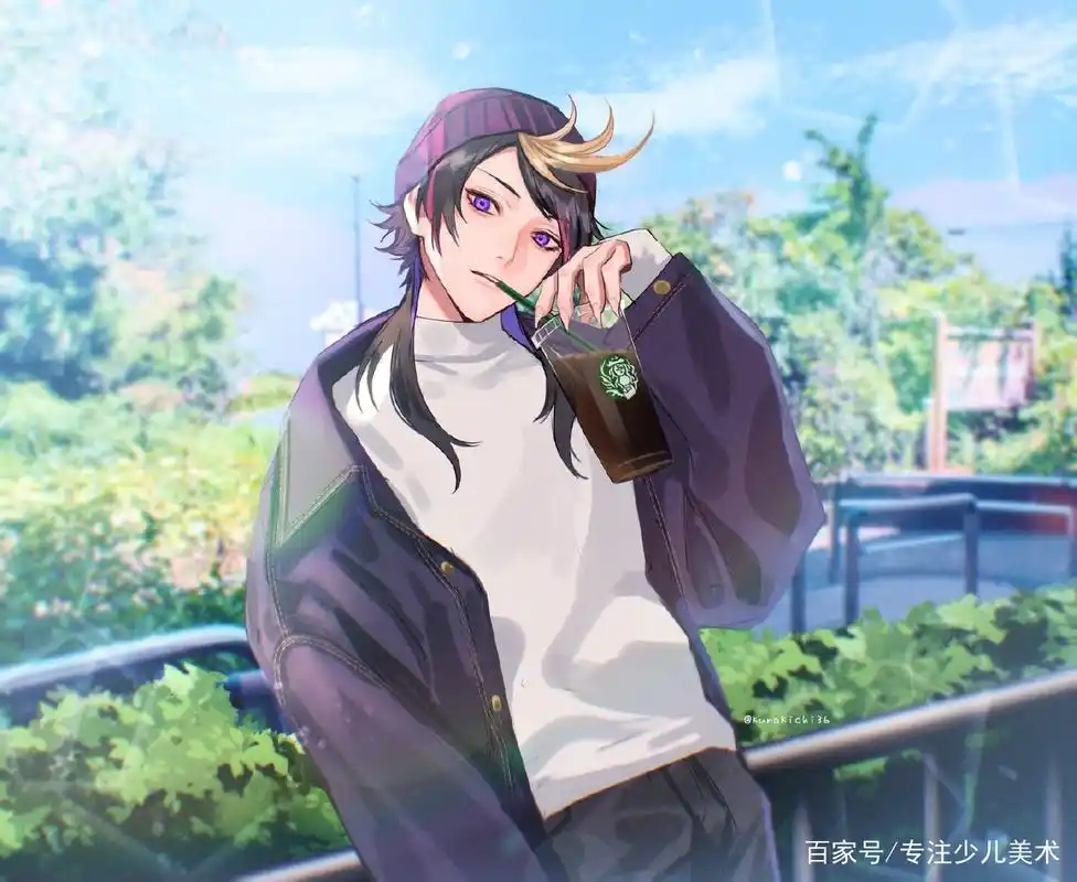 动漫人物插画作品——帅气的小哥哥,看一眼心动了!