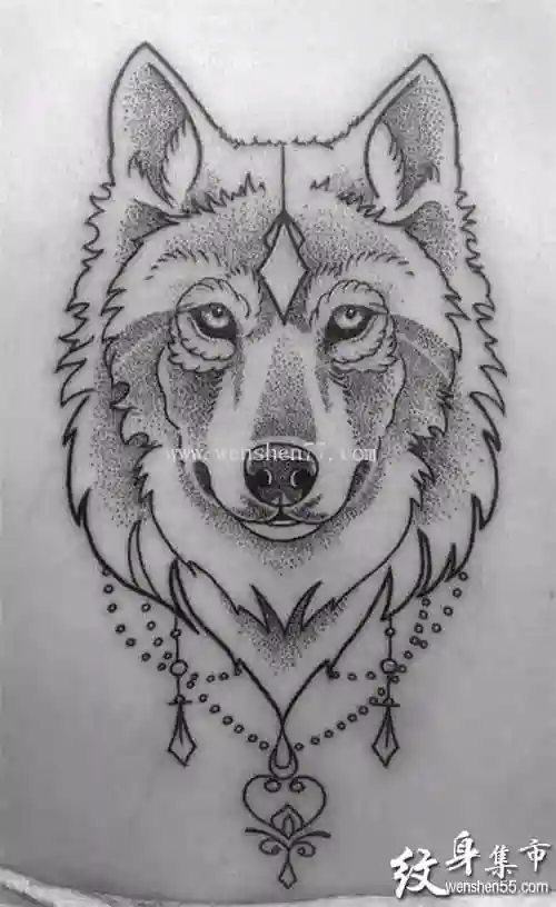 狼头纹身狼头纹身手稿狼头纹身手稿图案