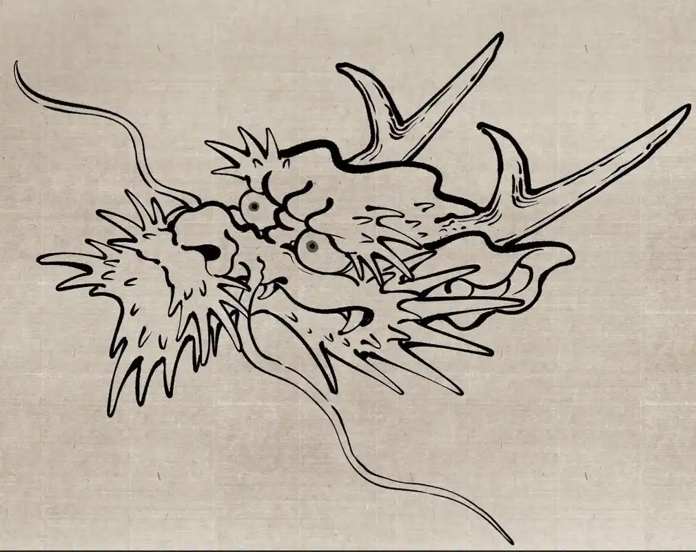 绘画训练|龙头画法,新思路分享.和@雲鹤-南流 老师一起画画 - 抖音