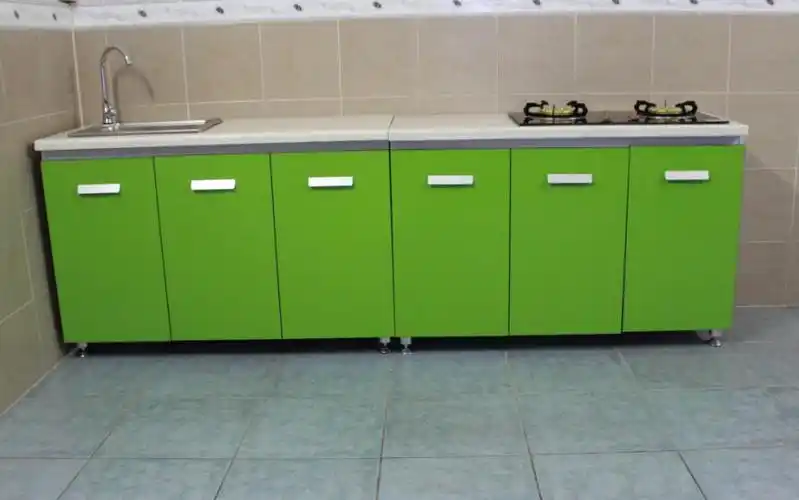 整体橱柜灶台柜人造大理石石英石台面现代简约厨房橱柜餐边柜定制