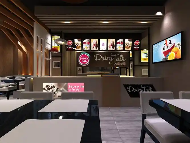 甜品店室内装修设计效果图片欣赏
