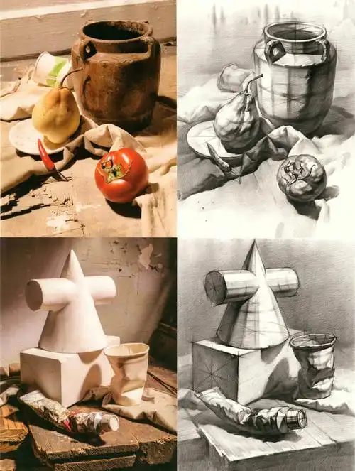 《分解教学一本通:素描基础》#素描  #素描静物  #绘画素材  #画画