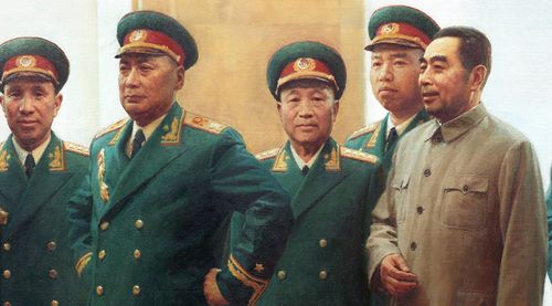 十大元帅中国十大将军油画伟人画像人物装饰画高清平面设计素材