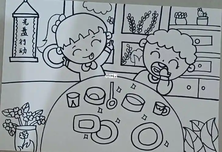 欢迎各位备考的姐妹提出意见,一起进步#简笔画  #创意儿童画