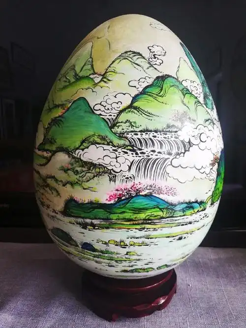 蛋壳上画出"春夏秋冬",你见过吗?