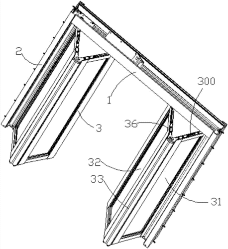 一种双开折叠门的制作方法