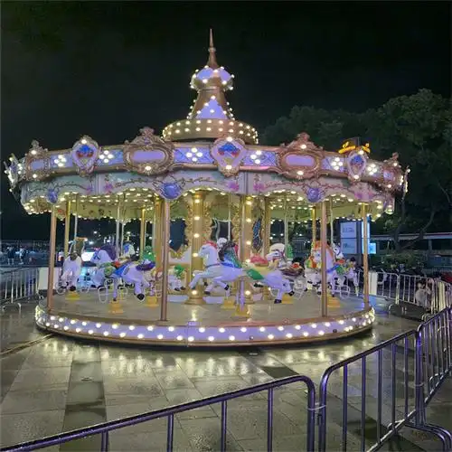 户外豪华旋转木马出租带她体验转马开心鸿升工厂租赁鸿升文化