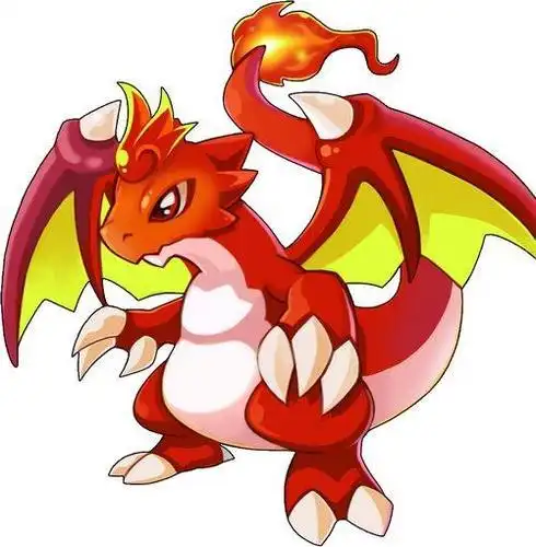 q版喷火龙的简笔画