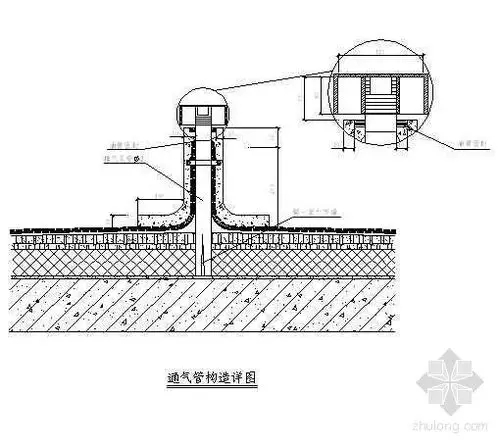 某工程屋面排气孔做法详图