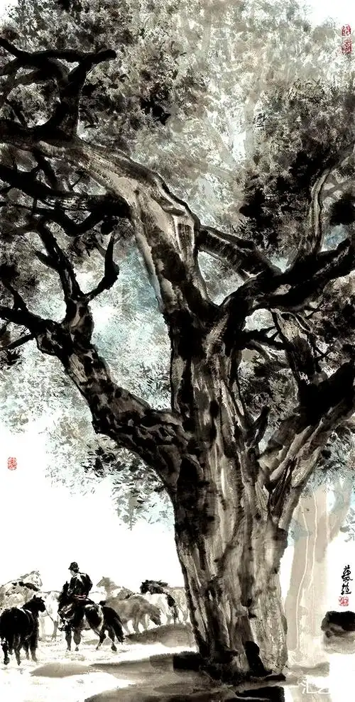 蔡超绘画 || 大树的人格魅力