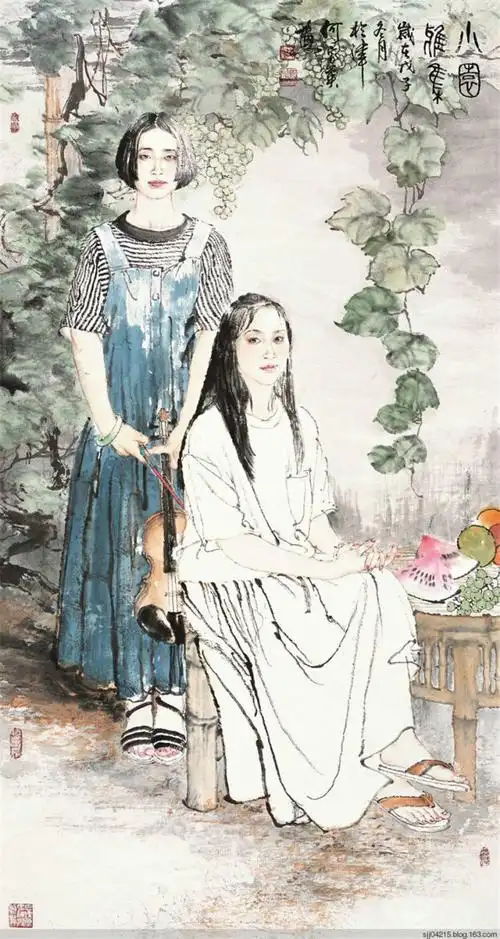 【国画】何家英人物绘画精品作品欣赏(3)